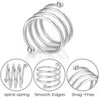 Napkin Rings Set of 24 Napkin Rings for Table Valentine's Day Wedding Christmas Decor (Silver, S) - Image 4