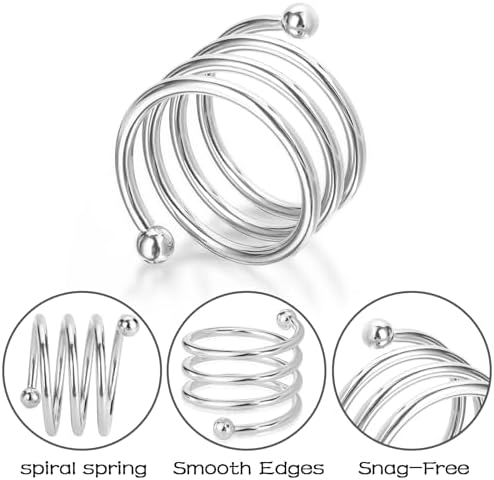 Napkin Rings Set of 24 Napkin Rings for Table Valentine's Day Wedding Christmas Decor (Silver, S) - Image 4