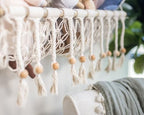 Crane Baby Willow Macrame Hanging Storage Bin, Bohemian-Style Storage Bin for the Nursery or Kid's Room - Image 6