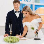Zeyune 24 Pcs Babys Breath Candle Wreath Rings Bulk - Image 6