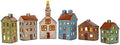Mark Feldstein Village Houses & Church LED Tea Light Figurines, 12 Pc by MarkFeldsteinAssociates