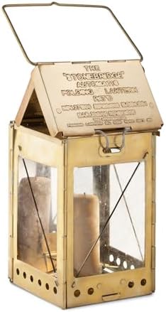 Kings County Tools Candle Lamp with Hanging Handle, Brass, 4.5” x 8.5” by KingsCountyTools