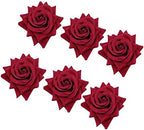 60 PCS Red Rose Shape Towel Buckle Napkin Ring Wedding Valentine's Day Hotel Table Decor Metal Gold Napkin Holder - Image 4