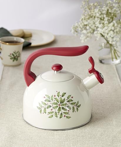 Lenox Holiday Aluminum Christmas Tea Kettle, 84oz - Image 6