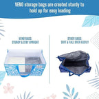 VENO Moving Bags, Wide Open Top, Clear Window, Spring Breeze, 6 Pack - Image 6