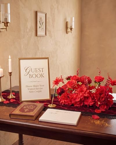 18inch Aisle Flower Garland Centerpieces, Red Rose and Peony - Image 3