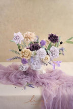 Ling's moment Fake Flowers Box, Lavender & Plum Grand Combo - Image 2