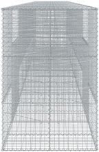 vidaXL Gabion Basket with Cover 354.3"x39.4"x59.1" Galvanized Iron - Image 6