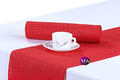 VDS Pack of 20, Burlap Table Runner 100% Natural Jute Rustic Hessian Table Cloth Centrepiece for Wedding Bridal Shower Birthday Event Party Banquet Table Decoration (Size 12X108 Inch)(Red) by VDS