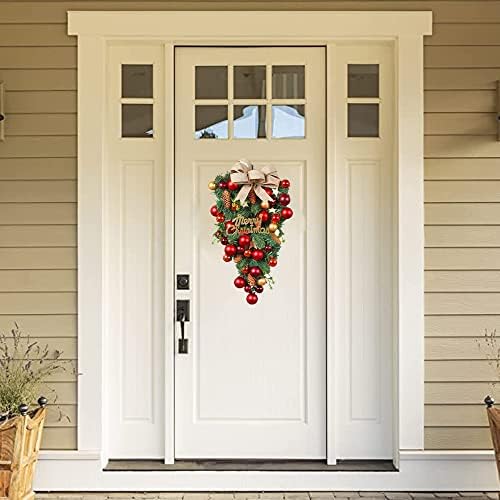 Christmas Wreath Winter Wreath for Front Door Xmas Party Favors Decoration Accessories Door Window Porch Pendant - Image 3