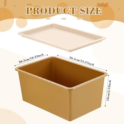 Menkxi 4 Pcs Storage Bins with Lids, Mixed Color, Large - Image 2
