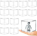 KissYou Acrylic Box 12 Packs Clear Box with Lid Acrylic Candy Boxes Transparent Display Square Cube Jewelry Storage Contanier Graduation Day Decorative Boxes by KissYou