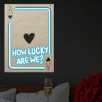 Ace of Heart Neon Sign, How Lucky Are We LED Light, Gift for Lover by DMDMBSR