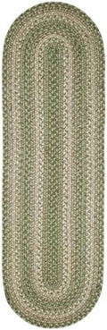 Homespice Grassland Jute Braided Stair Treads, Oval 8x28 Set of 13 by Homespice