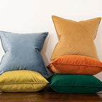 JUSPURBET 28x28 Velvet Decorative Throw Pillow Covers Set of 2,Light Blue - Image 2
