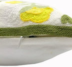 Alysheer Embroidered Decorative Throw Pillow Cover 18"x 18" Set of 2 Yellow - Image 6