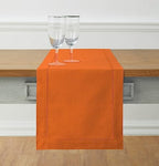 Solino Home Cotton Linen Table Runner Pumpkin Hemstitch, 14 x 90 in by SolinoHome