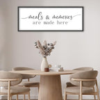 YWJKWLGS Kitchen Signs Wall Decor Art Meals and Memories Are Made Here Sign - Image 3