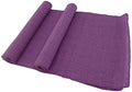 BambooMN Purple 15" x 88" Vintage Burlap Table Runner for Rustic Wedding Bridal Shower Bachelorette Graduation Party Table Decor Decorations, 30 Pieces by BambooMN