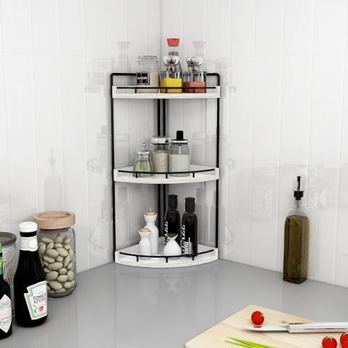 Dorhors Corner Bathroom Organizer Countertop,Vanity Counter Storage Shelf - Image 5