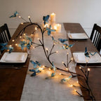 Blue Butterfly LED Tree Branch Lights for Wall, Butterfly Vine Lights for Bedroom with 72 LED Flower String Lights and USB Powered,8Lighting Modes for Indoor Window Wedding Decor (63in) - Image 6