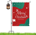 Upgraded Garden Flag Stand 65.3" Garden Flagpole Stand with Shepherd Hooks for 28 x 40 Flags Yard Flag Holder Stand for Garden Flags(Without Solar Lights & Flag) by jltkj
