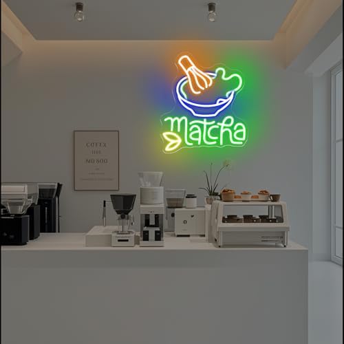 Matcha Tea Neon Sign for Home Cafe Kitchen, Japanese Tea Room Wall Decor - Image 4
