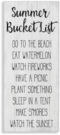 Stupell Industries 'Summer Bucket List Casual Sign'| Canvas Art by StupellIndustries