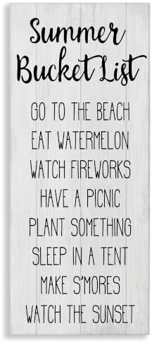 Stupell Industries 'Summer Bucket List Casual Sign'| Canvas Art by StupellIndustries