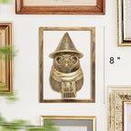 Newinhome Animal Heads Wall Decor (Includes Metal Frame) Resin Animals Sculptures Head Wall Hanging Decoration Gold vintage Wall Sculpture for Living Room Bedroom Office (Penguin) - Image 3