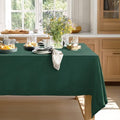 Linen World Linen Tablecloth,100% French Linen Green Tablecloth 132" x 90" Inch,Washable Rectangular Tablecloth for Dining,Outdoor,Weddings and Restaurants,Decorative Thanksgiving Christmas by LLinenWorld
