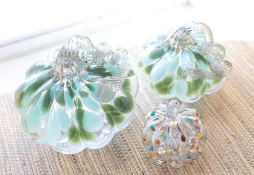 Boston International Decorative Tabletop Glass Pumpkin, Mini, Confetti - Image 2