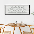 ZZJJHYWGQ God Grant Me Prayer Wall Decor, 32"×12", Black - Image 5