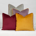 Jewel Tone Decorative Throw Pillow Covers, 4 Pack, 18x18 Inch Solid Colorful Gold Velvet Accent Pillow Covers by Unknown