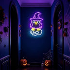 Purple Owl Halloween Decorations Led Neon Sign‌ - Image 5
