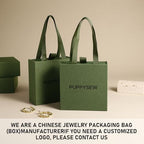 40 pcs paper boxes 9 x 9 x 3.5 cm, green luxury gift storage, jewelry gift storage box for earrings necklaces bracelets rings - Image 5