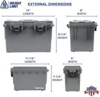 Sheffield 12755 Ammo Box Made in USA, Stackable Lockable Ammo Storage Box - Image 2
