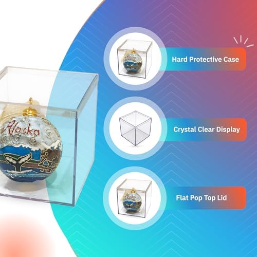 25-Pk Clear Acrylic Boxes with Lids, 4x4x4in, Candy, Party Favors & Gifts - Image 4