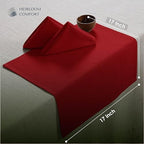 Red Cloth Napkins 17 x 17 Inch, Soft, Absorbent, Durable, Reusable, Washable Fabric, Set of 12 - Perfect Table Napkin for Dinner, Fall, Weddings, Holiday, Christmas, Everyday Use - Image 6