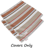 Outdoor/Indoor Sunbrella Throw Pillows Square Set of 2 Pieces 24 inch x 24 inch Beaming Mojave - Cover Only, Insert Not Included - Image 2