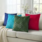 decorUhome Faux Fur Plush Forest Elf Throw Pillow Covers 26x26 Set of 2 - Image 6