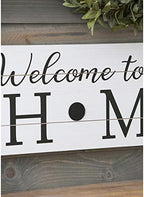 Cypress Home Welcome to our Home Interchangeable Wood Sign | 10 pieces for all Holidays and Seaons | Rustic Farmhouse Wall Art Decor | 28 Inches x 11 Inches - Image 4
