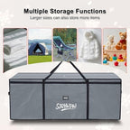 Extra Large Christmas Tree Storage Bag 12 ft for Xmas Trees - Grey - Image 7