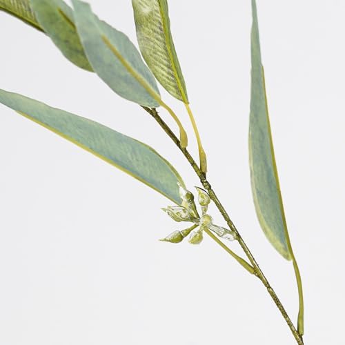 Melorca&Guilla Artificial Plants,6PCS 39" Green Eucalyptus Faux Branches for Vase,Faux Greenery Stems Artificial Plants for Shop Garden Office Home Décor (6, Green Eucalyptus) - Image 4