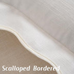 FUTEI Pack of 2 Chenille Throw Pillow Covers 24x24 Inch, White - Image 3