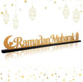 22 Inch Ramadan Mubarak Table Decor Wooden Ramadan Mubarak Sign Islamic Tabletop Centerpiece Eid Mubarak Decoration for Home Indoor Ramadan Party Desktop Display by LifeAssistant