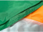 FRF FLAG Irish Flag Bunting 3x6 FT, Outdoor Heavy Duty Ireland Bunting Flags, 210D Nylon St. Patrick's Day Decorations, Embroidered Shamrock Irish Pleated Fans Flags - Image 4