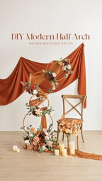 Ling's moment Boho Artificial Flowers Greenery Deluxe Combo, Burnt Orange - Image 4