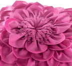 OiseauVoler Decorative 3D Flower Throw Pillow Covers Handmade Pillowcases Cushion Covers for Couch Bed Living Room Home Decor 18x18 Inch Fuchsia - Image 5