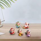 5 Pcs Resin God of Wealth Statue, Chinese New Year Feng Shui Fortune Figurines for Office and Home Decor - Image 5